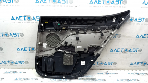 Placă uși spate stânga Hyundai Elantra AD 17-20 gri, cotiera cauciuc gri, inserție plastic gri, ornament gri, zgârieturi