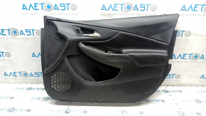 Обшивка двери карточка передняя правая Chevrolet Volt 16- черн с черн вставкой кожа, царапины