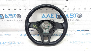 Volan VW Jetta 19-23 piele neagră, fără butoane și protecție, zgârieturi