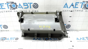Перчаточный ящик, бардачок Toyota Prius V 15-17 верхний, кожа серая, под чистку, вмятина