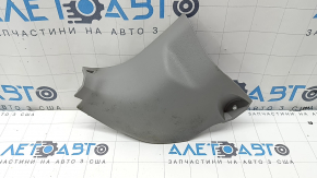 Ornamente montanți față stânga jos Toyota Prius V 15-17 gri, pentru curățare