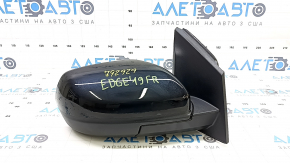 Зеркало боковое правое в сборе Ford Edge 19-24 7 пинов, черное, BSM, подогрев