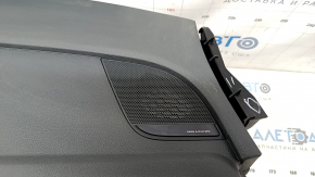 Торпедо передняя панель с AIRBAG Audi Q5 80A 18-19 серая, накладки Bang & Olufsen