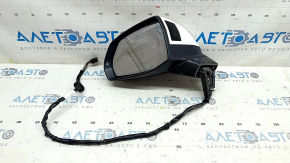 Oglindă retrovizoare stânga completă Audi Q5 80A 18-24 15 pini, reglare automată a intensității luminii, semnalizare, BSM, încălzită, albă