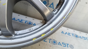 Диск колесный R15x6.5J Toyota Prius 50 Prime 17-22 оттенок серебро, легкая бордюрка