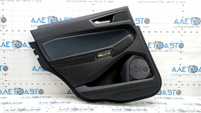 Ornamente ușă spate stânga Ford Edge 19-24 negru, SEL, ST-Line, inserție piele albastră, cotiera piele neagră