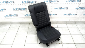 Scaune spate, rândul 2, dreapta, Mitsubishi Outlander 22-25 fără airbag, tapițerie piele gri negru, cusături laterale, daune provocate de apă