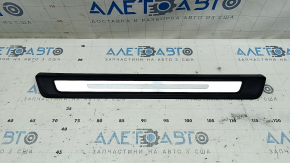 Prag exterior față stânga Audi Q5 80A 18-24 negru cu crom, zgârieturi