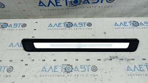 Prag exterior față dreapta Audi Q5 80A 18-24 negru cu crom, zgârieturi