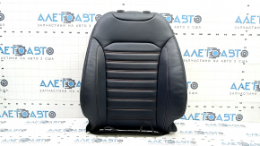 Tapițerie scaun șofer partea superioară Ford Edge 15-24 piele albastră, încălzită
