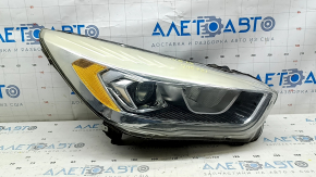 Фара передняя правая голая Ford Escape MK3 17-19 рест галоген+led светлая, без крепления, под полировку