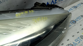 Фара передняя правая голая Ford Escape MK3 17-19 рест галоген+led светлая, без крепления, под полировку