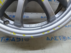 Диск колесный R15x6.5J Toyota Prius 50 Prime 17-22 оттенок серебро, легкая бордюрка