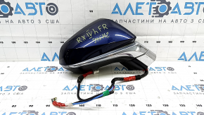 Oglindă laterală dreapta completă Lexus RX350 RX450h 21-22 15+6 pini, semnalizare, încălzire, antiorbire automată, BSM, cameră, albastru