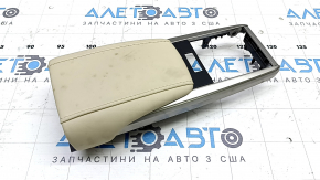 Подлокотник накладки центральной консоли Lexus RX350 RX450h 20-22 кожа бежевая, под химчистку
