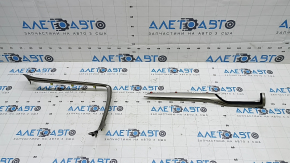 Накладки передней панели Lexus RX350 RX450h 16-22 серые, 2 части