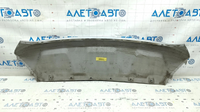 Накладка губы переднего бампера Ford Escape MK3 17-19 рест, серебро, царапины, песок