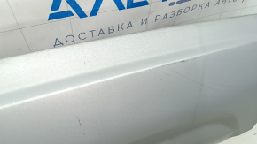 Накладка заднего бампера нижняя Ford Escape MK3 13-19 2 трубы, серая структура, царапины