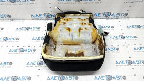 Tapițerie pernă scaun șofer Mitsubishi Outlander 22-25, piele combinată neagră, cusături gri, încălzită, curățare chimică, daune provocate de apă