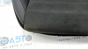 Tapițerie pernă scaun șofer Mitsubishi Outlander 22-25, piele combinată neagră, cusături gri, încălzită, curățare chimică, daune provocate de apă