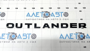 Эмблема надпись OUTLANDER капота Mitsubishi Outlander 22-26 черная