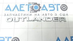 Эмблема надпись Outlander двери багажника Mitsubishi Outlander 22-26 хром