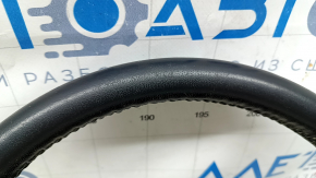 Руль голый Ford Escape MK3 17-19 рест, кожа черный, без кнопок, потерт, царапины