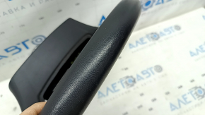 Руль голый Ford Escape MK3 17-19 рест, кожа черный, без кнопок, потерт, царапины