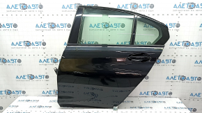 Ansamblu ușă spate stânga BMW 3 G20 19-24 fără cheie, negru 475, mulaje negru lucios, partea din față