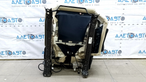 Задний ряд сидений 2 ряд левый Lexus RX350 RX450h 20-22 без airbag, механический, кожа бежевая, бежевая строчка, перфорация, ржавое снизу