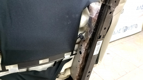 Задний ряд сидений 2 ряд левый Lexus RX350 RX450h 20-22 без airbag, механический, кожа бежевая, бежевая строчка, перфорация, ржавое снизу
