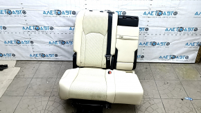 Задний ряд сидений 2 ряд правый Lexus RX350 RX450h 20-22 без airbag, механический, кожа бежевая, бежевая строчка, перфорация, ржавое снизу