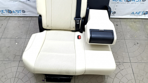 Scaune spate dreapta, rând 2, Lexus RX350 RX450h 20-22 fără airbag, mecanic, piele bej, cusături bej, perforație, fund ruginit