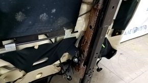 Scaune spate dreapta, rând 2, Lexus RX350 RX450h 20-22 fără airbag, mecanic, piele bej, cusături bej, perforație, fund ruginit