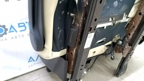 Scaune spate dreapta, rând 2, Lexus RX350 RX450h 20-22 fără airbag, mecanic, piele bej, cusături bej, perforație, fund ruginit