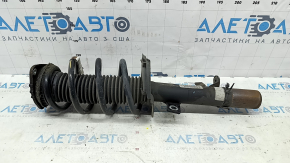 Стойка амортизатора в сборе передняя правая Ford Escape MK3 16-19 прямая чашка, пружина коричневая