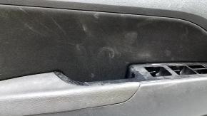Placă uși față stânga Hyundai Elantra AD 19-20 neagră, inserție lavetă neagră, cauciuc cotiera negru, uzat, necesită curățare