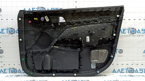 Placă uși față stânga Hyundai Elantra AD 19-20 neagră, inserție lavetă neagră, cauciuc cotiera negru, uzat, necesită curățare
