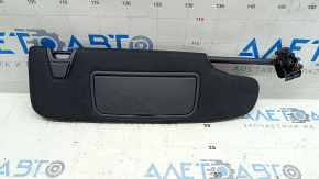 Козырек правый Ford Mustang mk6 15-23 купе черный, без крючка, с подсветкой, без заглушки, обрезана фишка, царапины