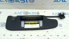 Козырек правый Ford Mustang mk6 15-23 купе черный, без крючка, с подсветкой, без заглушки, обрезана фишка, царапины