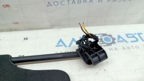 Козырек правый Ford Mustang mk6 15-23 купе черный, без крючка, с подсветкой, без заглушки, обрезана фишка, царапины