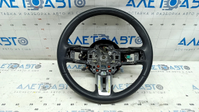 Volan fără accesorii Ford Mustang mk6 15-23, piele neagră, fără capace pentru butoane, zgârieturi, lovituri, lovituri