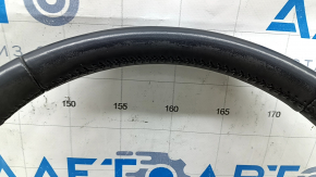 Руль голый Ford Mustang mk6 15-23 кожа черный, без накладок и кнопок, потертость, царапины, тычки