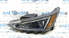 Far față stânga complet Hyundai Elantra AD 19-20 halogen cu suporturi și capac, nisip