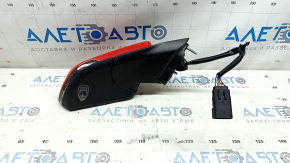 Зеркало боковое правое в сборе Ford Mustang mk6 15-23 7 пинов, складывание, поворотник, подогрев, красное