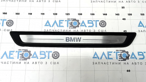 Ornament prag ușă față dreapta exterior BMW 3 G20 19-24 cromat, inscripție BMW, zgârieturi