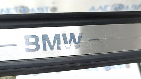 Накладка порога передняя правая наружная BMW 3 G20 19-26 хром, надпись BMW, царапины