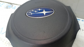 Подушка безопасности airbag в руль водительская Subaru Legacy 15-17 дорест, царапины, ржавый пиропатрон