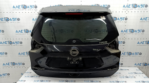 Дверь багажника голая со стеклом Nissan Rogue 14-20 под электропривод, тонировка, черный G41, со стоп сигналом