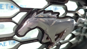 Бампер передний всборе Ford Mustang mk6 18-23 рест, красный, царапины, потертоси, песок, тычки
